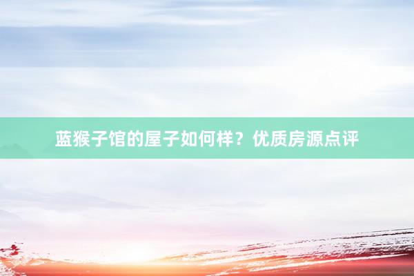 蓝猴子馆的屋子如何样？优质房源点评